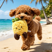 Jouet en peluche pour chien en forme de chou-fleur artificiel pour mâcher, mordre, soulager le stress et les poussées dentaires - Petits/Grands animaux de compagnie