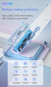 <span class=keywords><strong>Portable</strong></span> <span class=keywords><strong>Iphone</strong></span> Chargeur <span class=keywords><strong>Batterie</strong></span> Pack 5000mAh Grande Capacité Queue Plug Power Bank USB C Câble Intégré Mini Capsule Power Banks - Product Image 5