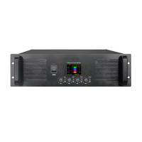 Amplificateur audio haute puissance ELM HP12004 1200WX2 2 canaux 2x1200W en métal noir pour scène