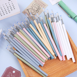 Morandi Series Push To <b>Refill</b> Gel <b>Pen</b> <b>Refill</b> 0.5mm Bullet Tip Water Based Office School Exam Writing - Product Image 2
