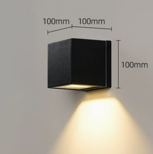 Modern Outdoor <b>Wall</b> Lamp Square LED Sconce Waterproof <b>Wall</b> Mounted Garden <b>Light</b> - Product Image 1