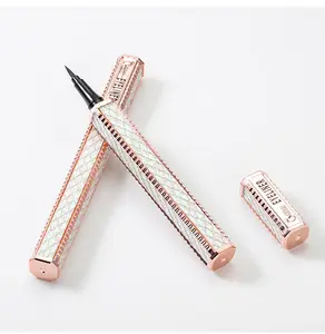 개인 라벨 반짝이 로고 Kawaii 밝은 여러 가지 빛깔의 미니 마그네틱 아이라이너 비건 독특한 방수 컬러 아이라이너 접착제 펜