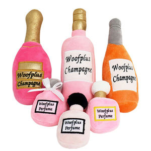 HOMEPLANET <span class=keywords><strong>Best</strong></span> Seller peluş Pet Toyplush dolması PP pamuk yumuşak kedi köpek oyuncaklar şarap şişesi peluş oyuncak köpek - Product Image 5