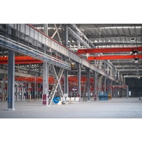 Atelier préfabriqué en structure métallique lourde, entrepôt à construction rapide, isolation thermique, résistance au vent, usine industrielle, soudage