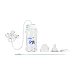 Produits pour bébés, gobelet d'apprentissage pour nouveau-né en silicone PP à col large avec poignée, débit variable, design mignon - Product Image 6