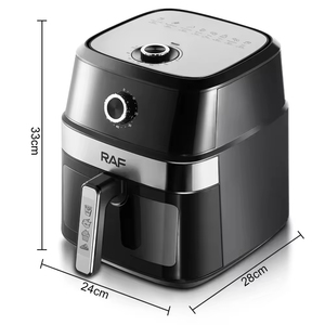 หม้อทอดไร้น้ำมันสแตนเลสขนาดใหญ่ 8 ลิตร พร้อมหน้าต่างมองเห็นได้ - Product Image 3