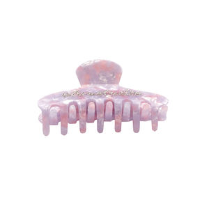 YIYI Design Personalizado 10cm pink Rhinestone Half-moon Acetato Hair Clip Mulheres Moda Coreano Acessórios para o cabelo Cabelo Claw Clips - Product Image 5