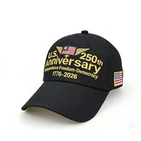 Fabricante de Gorras Personalizadas, Gorra del 250 Aniversario de EE. UU., Gorra de Béisbol Bordada Flex Fit para Hombre, Fábrica de Gorras Personalizadas