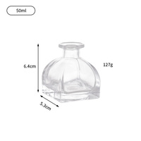 Diffuseur de parfum en verre carré personnalisé à prix compétitif 50 ml 120 ml