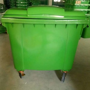 Outdoor Dust <b>Bin</b> 1100L <b>Square</b> HDPE Thickened Wheeled Large Plastic Trash Can For Outdoor Use - Product Image 1