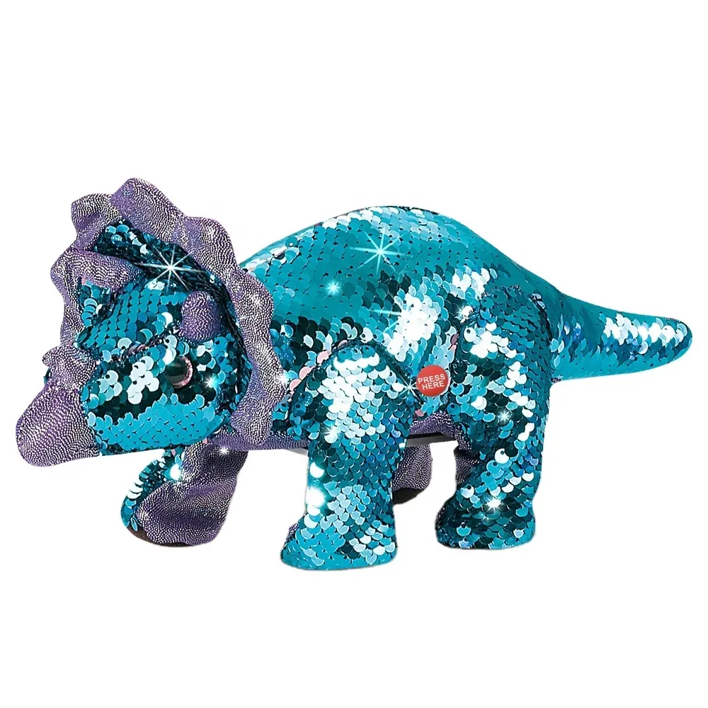 Chengji Rc Toys Musik Triceratops Perl glanz Variable Farbe Fernbedienung Dinosaurier Demo Funktion Brüllen beim Gehen