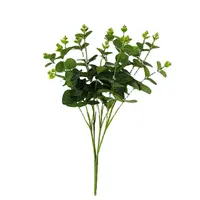 人気の人工植物マネーリーフ家の装飾単層緑の植物