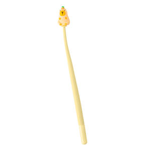 Творческая Студенческая мультяшная перьевая авторучка Капибара, милая силиконовая кисть, вопрос, гендерно-нейтральная ручка, милые канцелярские принадлежности - Product Image 5