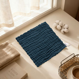 ผ้ากันเปื้อนแบบสวมศีรษะผ้ามัสลินแบบนุ่มกันน้ำสำหรับเด็กหัดเดิน - Product Image 6