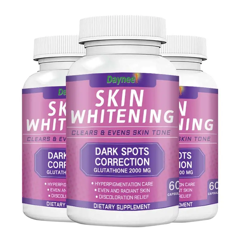 Healthcare Gelules Gluta Whiten Skin pill Collagen vitamin Pills Glow Lightening gluthatione capsule skin whitening pill