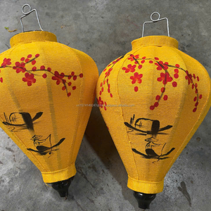 Linterna de bambú de seda redonda artesanal vietnamita, el mejor precio, entrega rápida para Año Nuevo y ocasiones, Día DE LA Madre y Halloween - Product Image 6