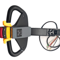 Pièces détachées pour chariots élévateurs : Ensemble de poignée de commande pour transpalette avec accélérateur, double déclencheur, arrêt d'urgence et lecteur de carte RFID