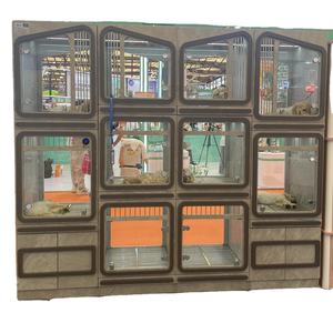 Lüks 3-Layer kedi Villa özelleştirilebilir ahşap kedi kafes sıcak satmak ev mobilyası ile zarif iç Pet House - Product Image 3