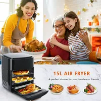 Friteuse à air multifonctionnelle numérique intelligente 10L 12L, four à air chaud, personnalisable en gros par l'usine OEM