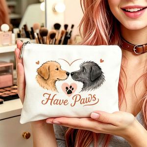 Cosmetic Bag and Toiletry Pouch Paw Print Makeup Bag for Mom, Daughters, Friends, Ideal <b>Gifts</b> for <b>Travel</b> and Birthdays - Product Image 2