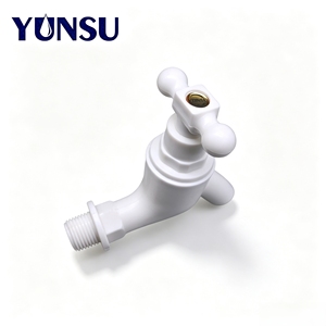 Modern Plastic Cold Water Basin <b>Taps</b> Deck Mount Single Hole T-Shaped <b>Handle</b> Faucet - Product Image 6
