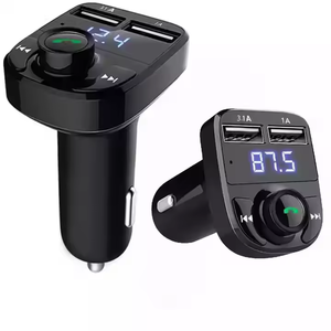 Chargeur de voiture double USB, kit mains libres BT5.0, lecteur de voiture, modulateur FM sans fil pour voiture - Product Image 5