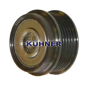 Dispositivo de rueda libre del alternador compatible con AUDI 80 B4 1.9 TD Diésel (KW: 55, HP: 75) de 09-1991 a 12-1994 KUHNER - Product Image 1