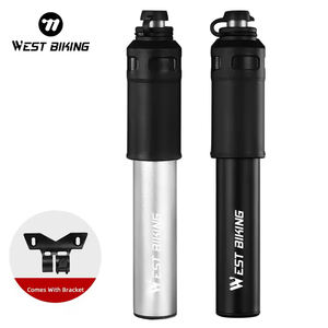 WEST BIKING Mini bomba de aleación de aluminio portátil ligera bomba de bola de aire de presión de ciclismo bomba de bicicleta de válvula Schrader <span class=keywords><strong>Presta</strong></span> - Product Image 1