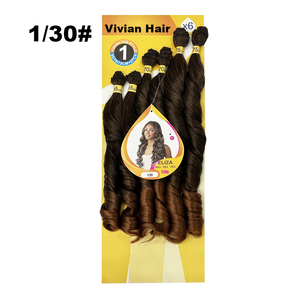 Mèches de cheveux bouclés 6X de 18-22 pouces, qualité supérieure, sans nœuds, fibres douces, boucles françaises, tissage de cheveux ondulés lâches, inégalées - Product Image 3