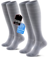 Chaussettes de compression montantes respirantes à compression graduée de 15 à 20 mmHg pour l'entraînement sportif, les voyages et le quotidien