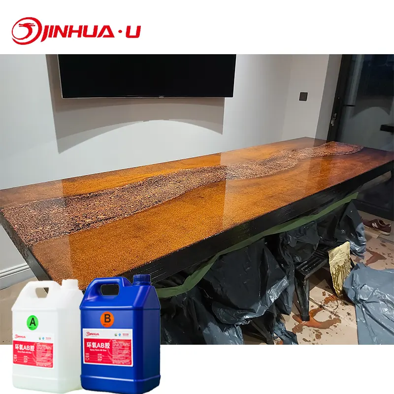 Adhesivo transparente de epoxi AB para Resina de fundición de madera