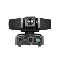 Projecteur à tête mobile 120W RGBW avec effets laser et contrôle DMX512 pour DJ, concerts, fêtes, mariages et boîtes de nuit