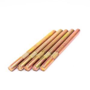 Boulon à double extrémité de 20mm, filetage complet, vis de meuble autoperceuse double face, filetage en laiton, cintre à double tête en acier - Product Image 1