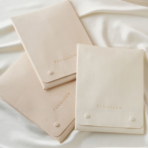 Plateaux de présentation de bijoux en microfibre de daim de luxe avec logo personnalisé PandaSew - Product Image 4