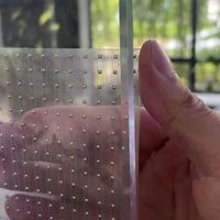 P3.5 P5 Écran de Film Led Ultra Transparent Mince Flexible Doux Incurvé Auto-adhésif Verre RVB Transparent Led Film Affichage