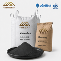Fumée de silice non densifiée hautement réactive, semi-densifiée, résistante à l'abrasion, à haute teneur en SiO2 (92 % SiO2), en sac jumbo