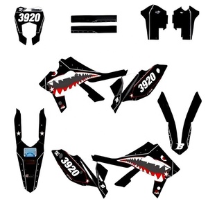 Vente en gros de pièces de moto vintage <span class=keywords><strong>TZ80</strong></span>, kit d'autocollants pour moto, film cristal, autocollants crâne, motos pour GASGAS EC - Product Image 1