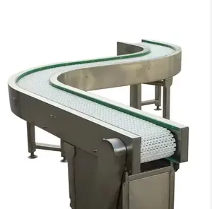 food grade Modular Belt Conveyor 90 degree turning conveyor with for Food Industry
