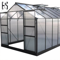Feuille de polycarbonate directe d'usine Green House avec cadre en alliage d'aluminium plantation serre à faible coût