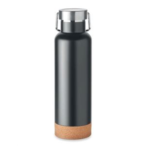Thermos en acier inoxydable personnalisé avec logo, 500 ml, double paroi, fond en liège, bouteille d'eau portable pour l'extérieur, cadeau, sport, fitness - Product Image 1