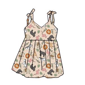 Vestido de Manga Corta para Bebés y Niñas Pequeñas, Estilo Inglés Otoñal, 95% Algodón, Personalizado ODM, Venta al Por Mayor de Fábrica, Estampado - Product Image 1