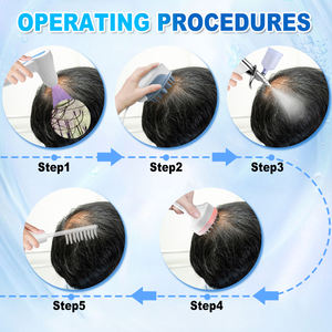 Análisis contrastivo antes y después 50X 200X HD Detector Cuidado del cabello Masajeador de cabeza 5 en 1 Máquina analizadora de cuero cabelludo - Product Image 5