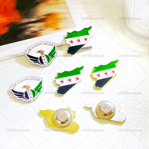 Карта Сирии, металлическая мягкая эмалированная булавка, значок на лацкан Сирии, аксессуары, металлическая наклейка, Сирия, оптовая продажа - Product Image 4