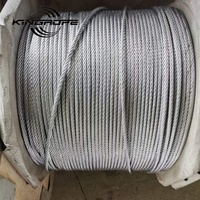 Kabel Baja 6x12+7FC dengan Inti Serat Galvanis untuk Konstruksi, Jaring Ikan, Pengikatan & Industri Umum