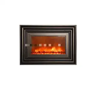 Electric Fireplaces Surround Insert Cast Iron Tv Wall Mounted Water Remote Wood Fireplace Villa