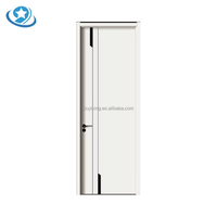 Porte intérieure vintage en WPC haute densité insonorisée, moderne, pour appartement, salle de bain, chambre, à battant simple, finie