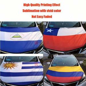 Housse de capot élastique mexicaine pour décoration extérieure de voiture 2024, ne se décolore pas, drapeau du Mexique, style fanion de mât en fibre de verre - Product Image 6