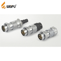WEIPU 25A 30A Connecteur de fil à verrouillage rapide mâle Connecteur circulaire en cuivre industriel 4/7pin
