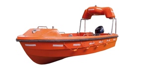 เรือชูชีพไฟเบอร์กลาส SOLAS CCS 6 ที่นั่ง พร้อมเครื่องยนต์ Mercury/Bukh ความเร็ว 6 นอต ได้รับการรับรองมาตรฐาน EC CCS ABS BV - Product Image 2