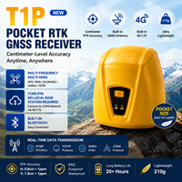 Receptor GNSS RTK de Bolsillo T1P, Precisión Centimétrica, 4G LTE, NTRIP CORS, Multifrecuencia, GPS, BDS, Equipo de Topografía